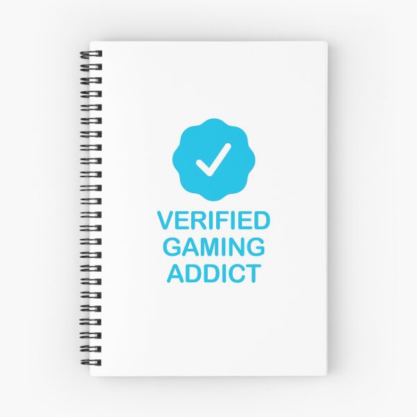 Item preview, Verified Gaming Addict with Blue Checkmark designed and sold by ClickForMore.