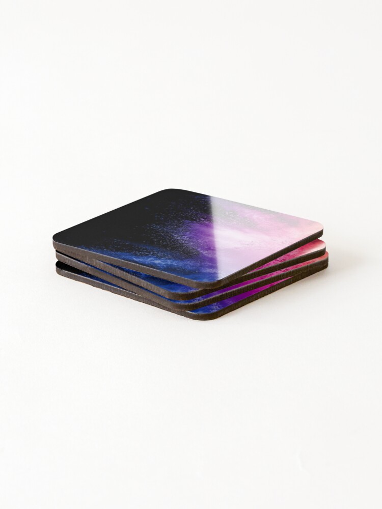 Thumbnail 4 of 5, Coasters (Set of 4), Colorful Power Explosion Background designed and sold by Rittichai.
