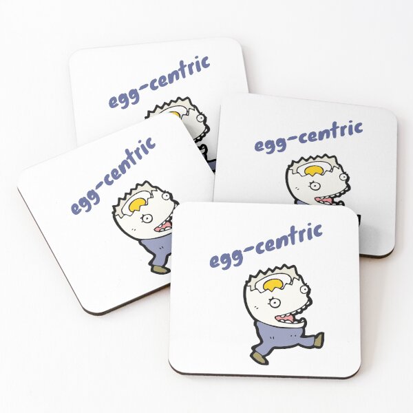 Item preview, Egg-centric, Eccentric food pun, Eggs (white) designed and sold by GoodMoodFood.