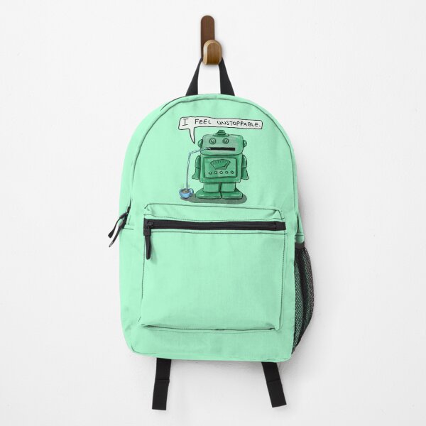 Item preview, Little Green Robot Likes Coffee: daily doodle design designed and sold by Hannah's  Doodles.