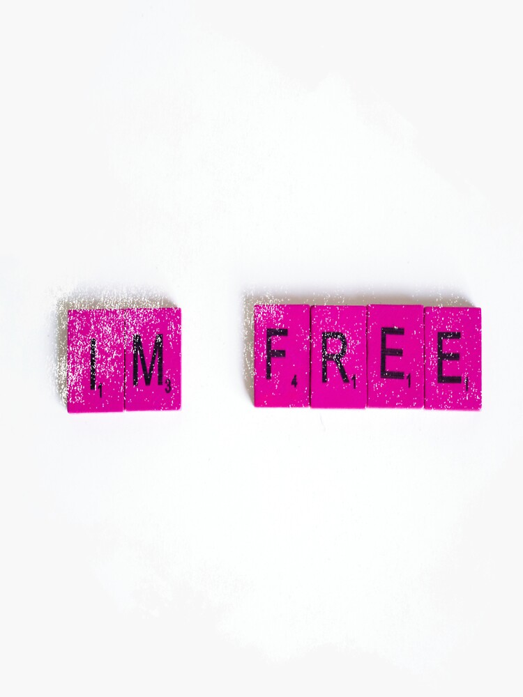 "Im Free" Sticker for Sale by kispixart Redbubble