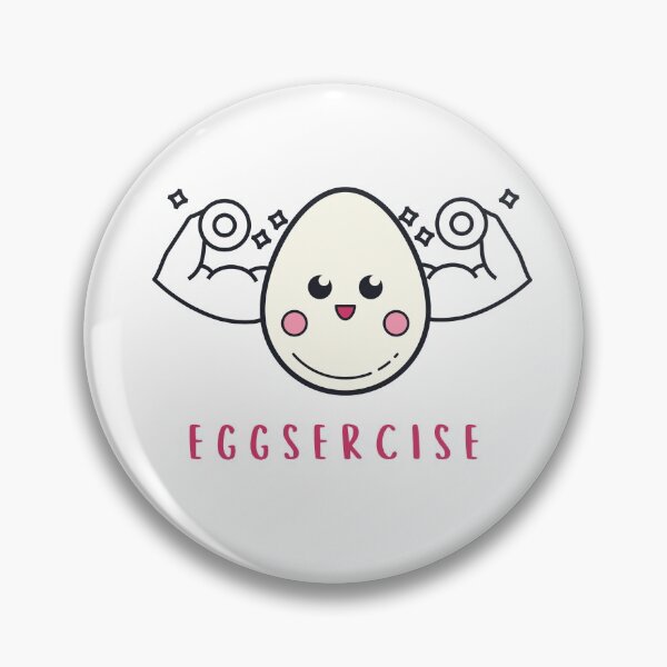 Item preview, Eggsercise, Exercise Egg Food Pun designed and sold by GoodMoodFood.