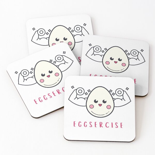 Item preview, Eggsercise, Exercise Egg Food Pun designed and sold by GoodMoodFood.