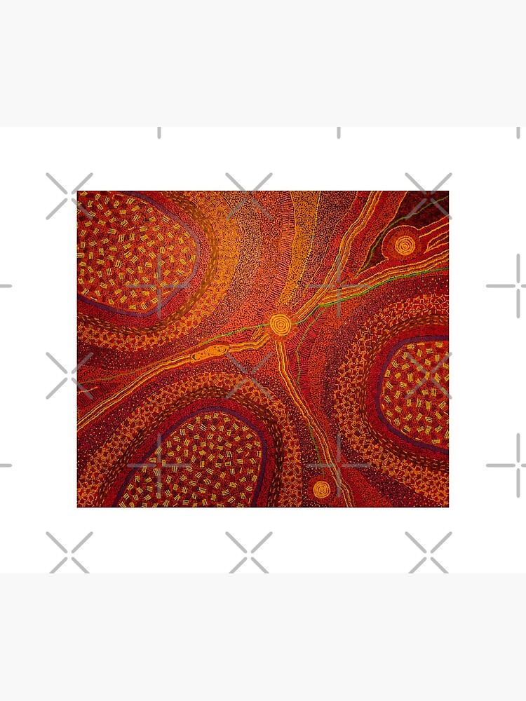Thumbnail 2 of 2, Duvet Cover, Australian Aboriginal Art designed and sold by Kameleoon.