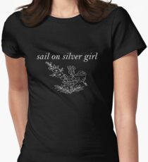 sail on silver girl Women's Fitted T-Shirt