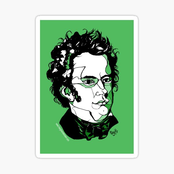 Franz Schubert composer Sticker