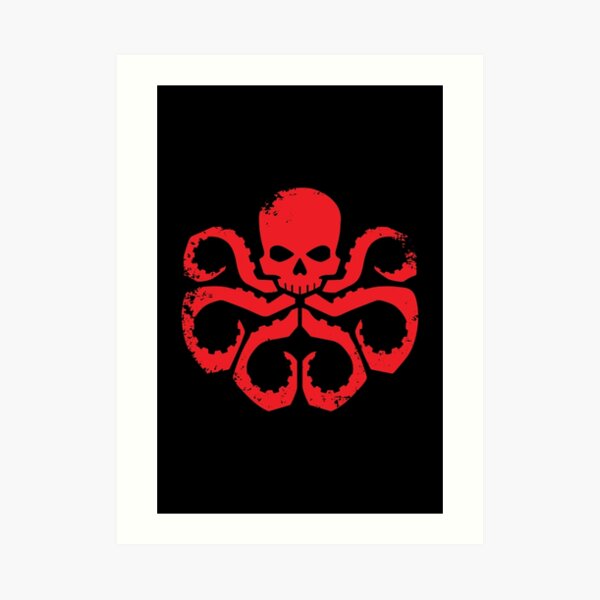 HYDRA Badge - Red Art Print