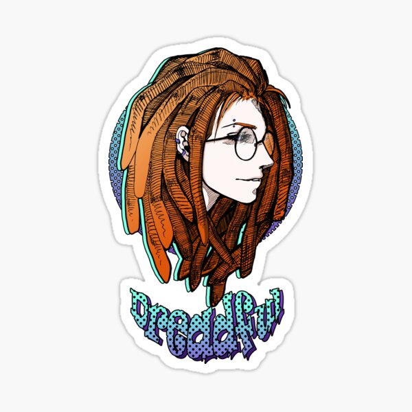 Anime Dreadlocks Stickers For Sale Redbubble