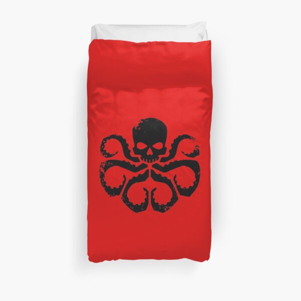 HYDRA Badge - Black Duvet Cover