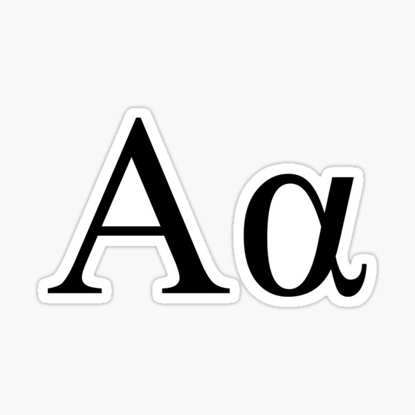 Item preview, Greek Letter Alpha designed and sold by DaveInSpace.