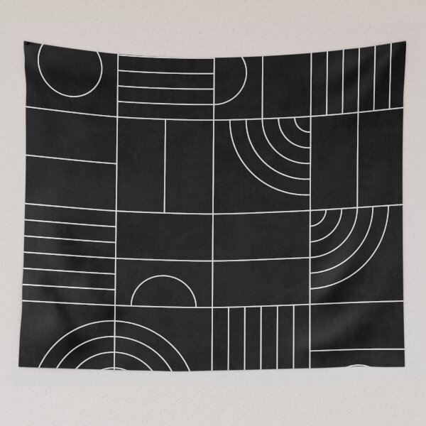 Item preview, My Favorite Geometric Patterns No.27 - Black designed and sold by Zoltan Ratko.