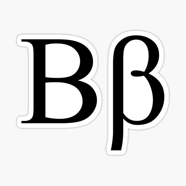 Item preview, Greek Letter Beta designed and sold by DaveInSpace.
