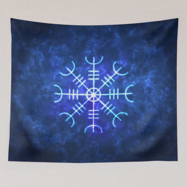 Item preview, Helm of Awe Sigil, Icelandic Magical Stave Wrought in Ice Fire designed and sold by SolarCross.