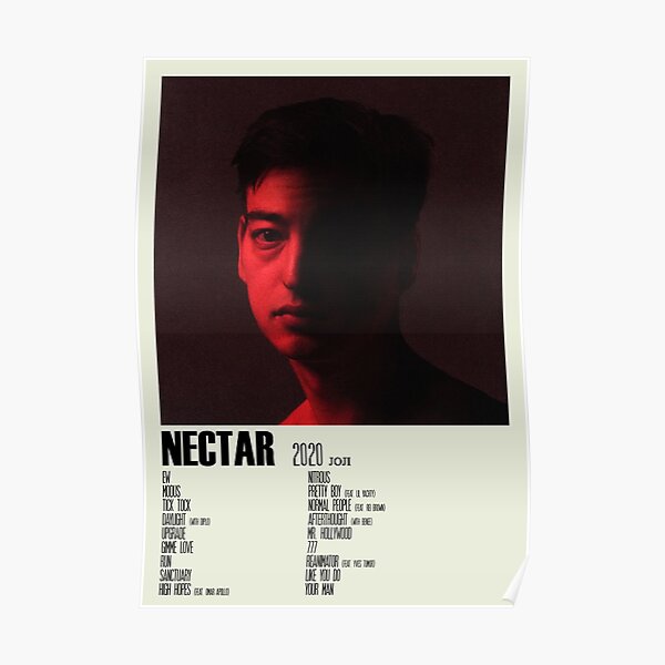 Nectar Joji Portada del álbum Cartel alternativo Arte minimalista Póster