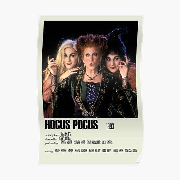 Hocus Pocus Alternative Poster Art Movie Large (1) Poster