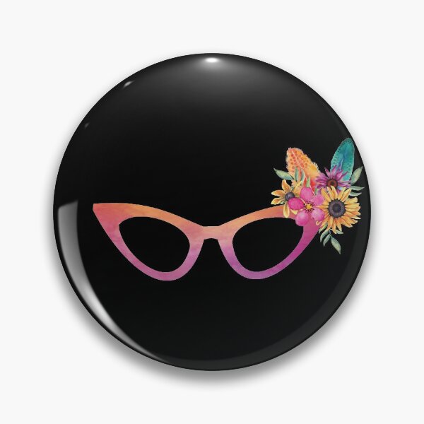 Item preview, Cat Eyeglasses With A Floral And Feather Bouquet designed and sold by Primroaddesigns.