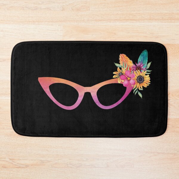 Item preview, Cat Eyeglasses With A Floral And Feather Bouquet designed and sold by Primroaddesigns.