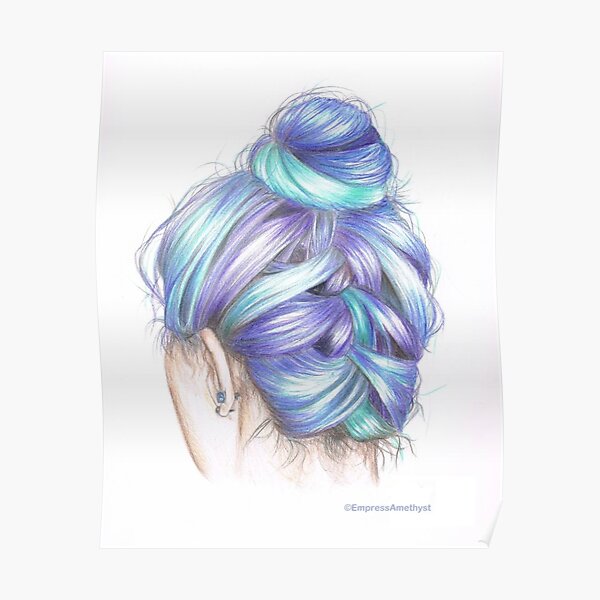 Coloured Hair Poster