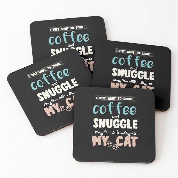 Item preview, I just want to drink coffee and snuggle with my cat t-shirt  designed and sold by Perfectstyles.