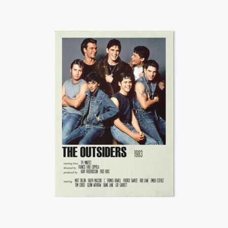 The Outsiders Alternative Poster Art Movie Large (4) Art Board Print
