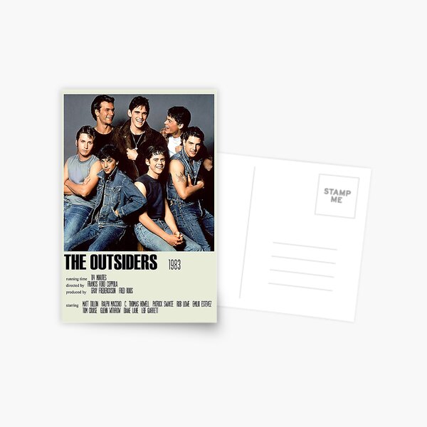 The Outsiders Alternative Poster Art Movie Large (4) Postcard