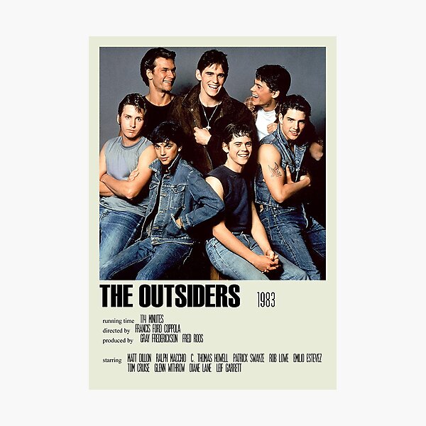 The Outsiders Alternative Poster Art Movie Large (4) Impression photo