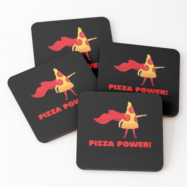 Item preview,  Pizza Power! (Black) designed and sold by GoodMoodFood.