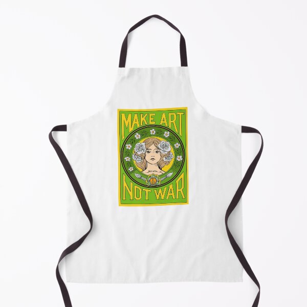 Item preview, girls make art not war designed and sold by mirthlessmaria.