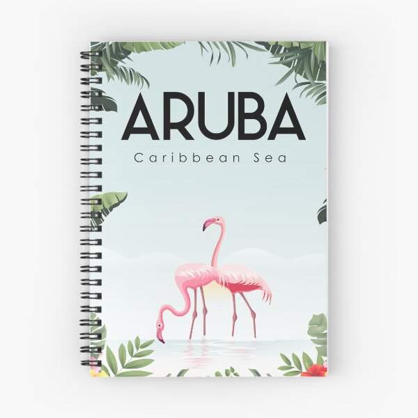 Item preview, Aruba caribbean sea travel poster designed and sold by Arctic frame studio.