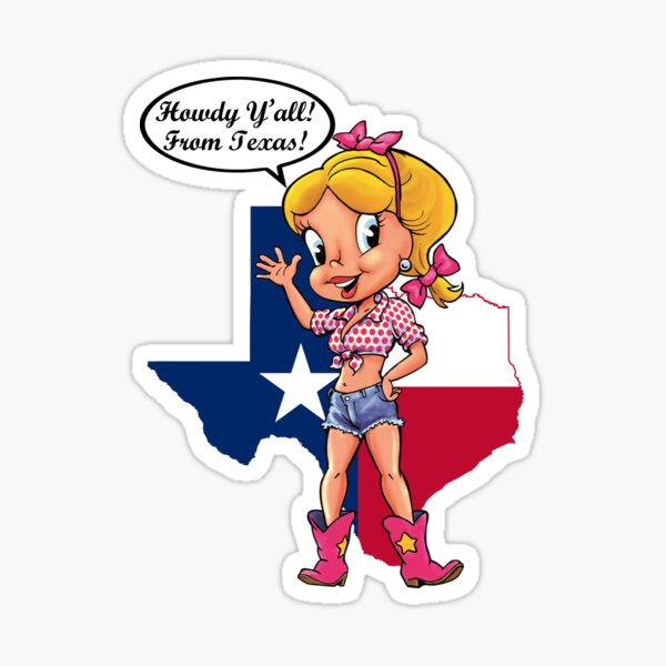 Howdy Y'all From Texas Sticker