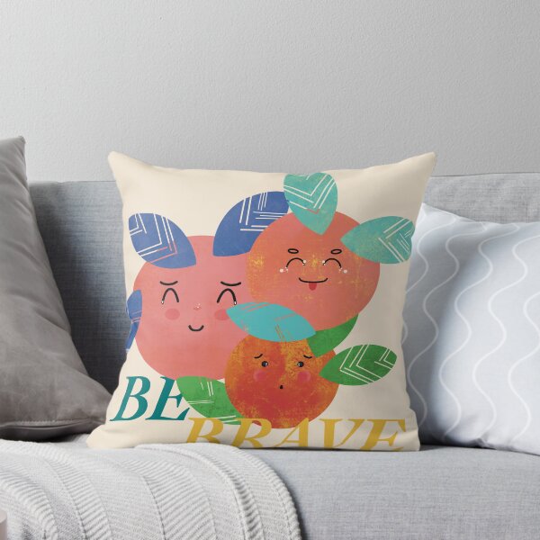 Item preview,  cute fruits say be brave designed and sold by MarigoldTate.