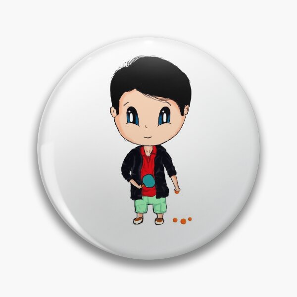 Item preview, cute boy playing ping pong  designed and sold by MAGGIEpasta.