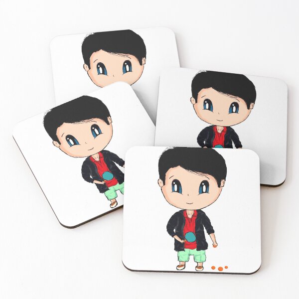 Item preview, cute boy playing ping pong  designed and sold by MAGGIEpasta.