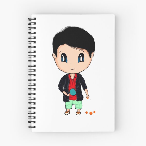 Item preview, cute boy playing ping pong  designed and sold by MAGGIEpasta.