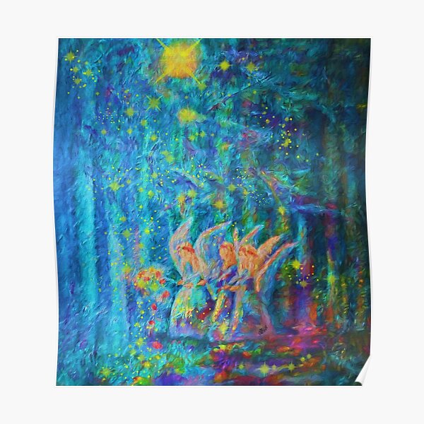 Forest Flower Fairies Poster