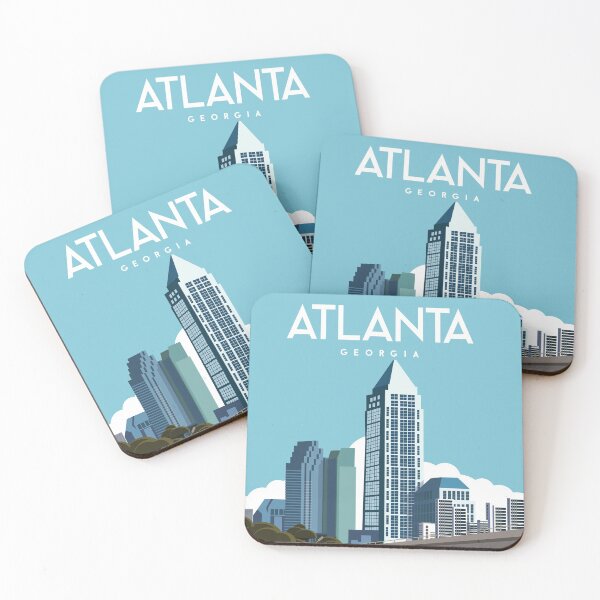 Item preview, Atlanta Georgia travel poster designed and sold by Arctic frame studio.