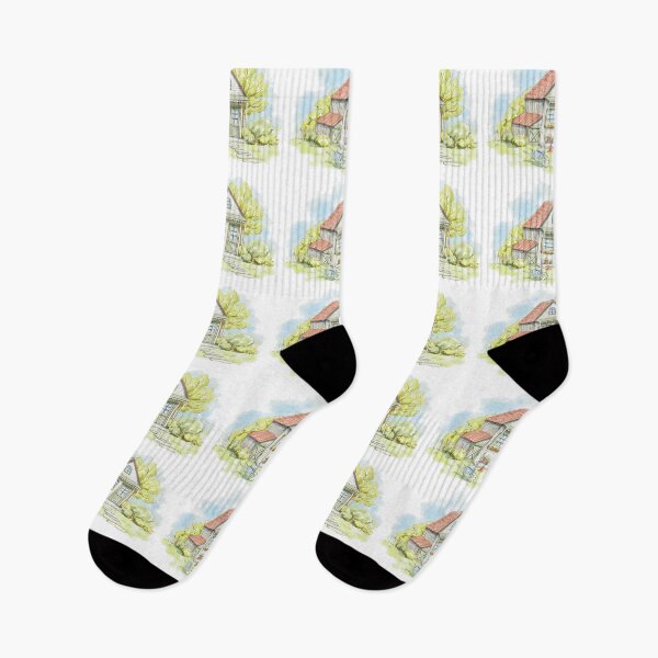 Item preview, May Watercolour House designed and sold by VibrantGifts.