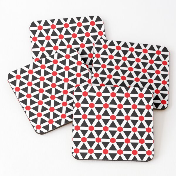 Item preview, Geometric Pattern 185 (red hexagons) designed and sold by Geometric Patterns.