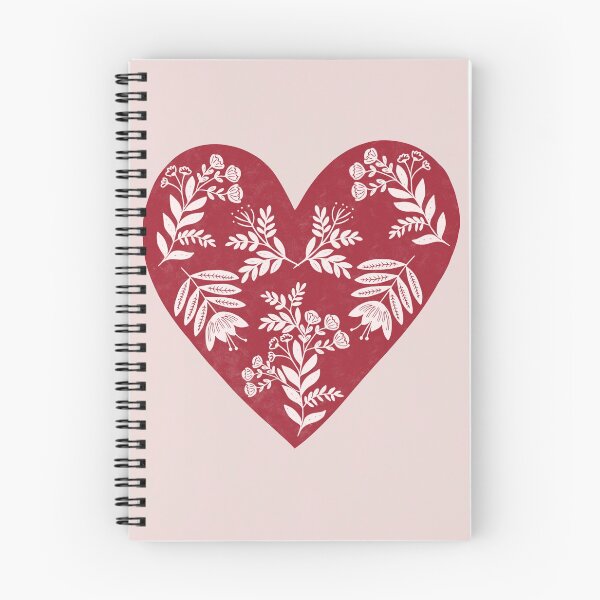 Item preview, Red Heart Norwegian Folk Art | Scandinavian Folk Art | Modern Farmhouse | Swedish Folk Art Florals | Nordic Wall Art designed and sold by Gallerisa.