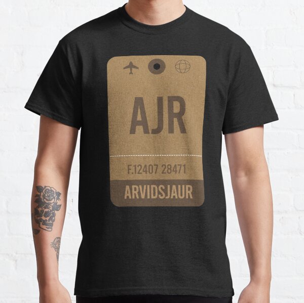 rvidsjaur, Airport Vintage Luggage Tag Classic T-Shirt
