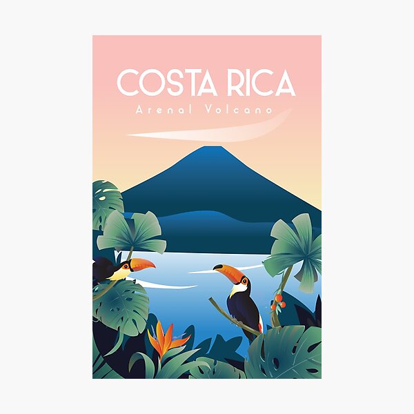 Item preview, Costa Rica travel poster designed and sold by Arctic frame studio.