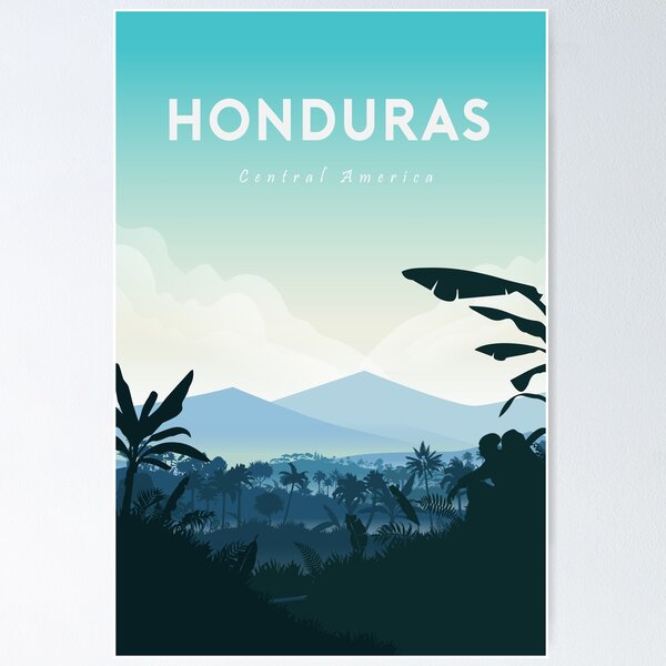 Item preview, Honduras travel poster designed and sold by Arctic frame studio.