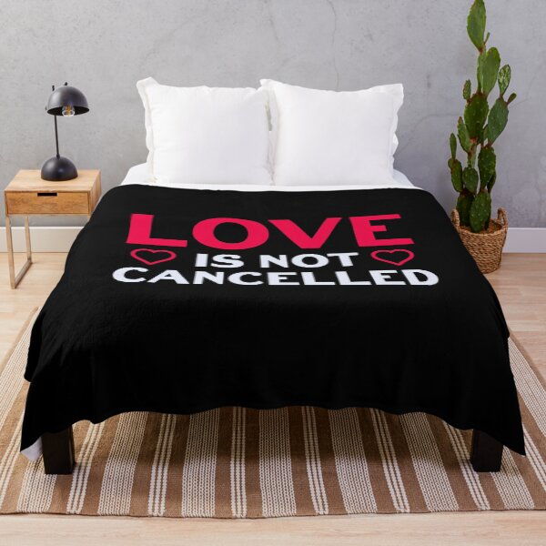 Item preview, Love Is Not Cancelled Valentines Day Cute Quarantine Quote designed and sold by sillyquestions.