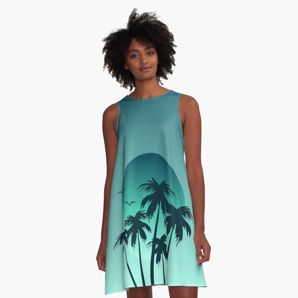 Palm tree print clothing best sale