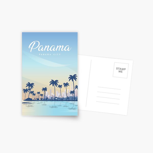 Item preview, Panama city travel poster designed and sold by Arctic frame studio.