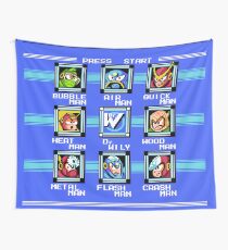 Mega Man 2 - Stage Select Wall Tapestry