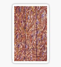 Wood Planks Pointillism by Kristie Hubler Sticker