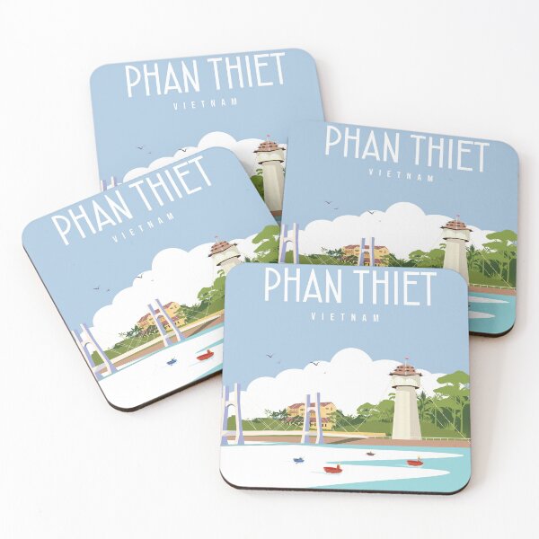 Item preview, Phan thiet vietnam travel poster designed and sold by Arctic frame studio.