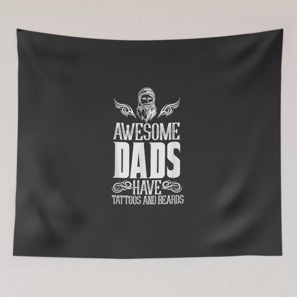 Item preview, Awesome Dads Have Beards And Tattoos Artist Inked Skin designed and sold by CatherineRogers.