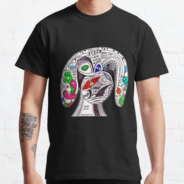 Visionary Art Pappi Visage Hypocrite, Visionary Art Classic T-Shirt